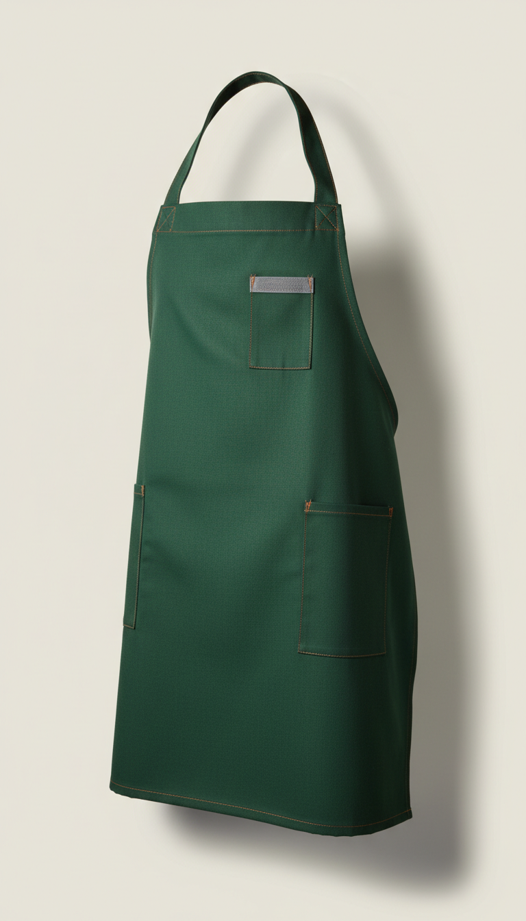 Delantal hospitalidad verde milpa