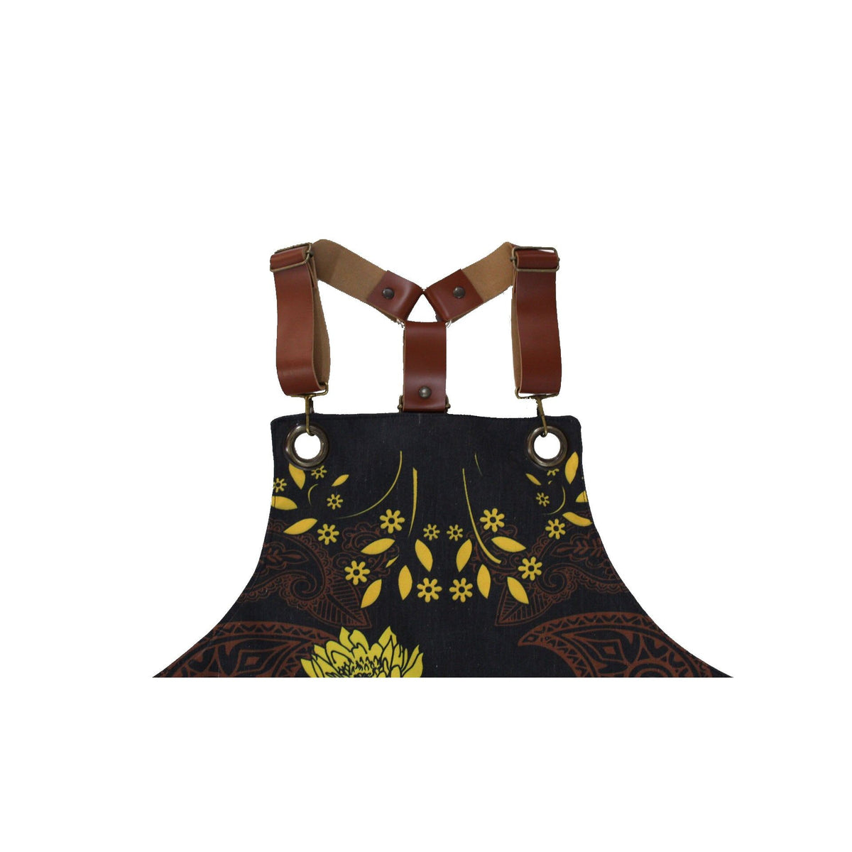 Mandil calavera y flores