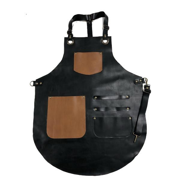 Mandil de piel negro