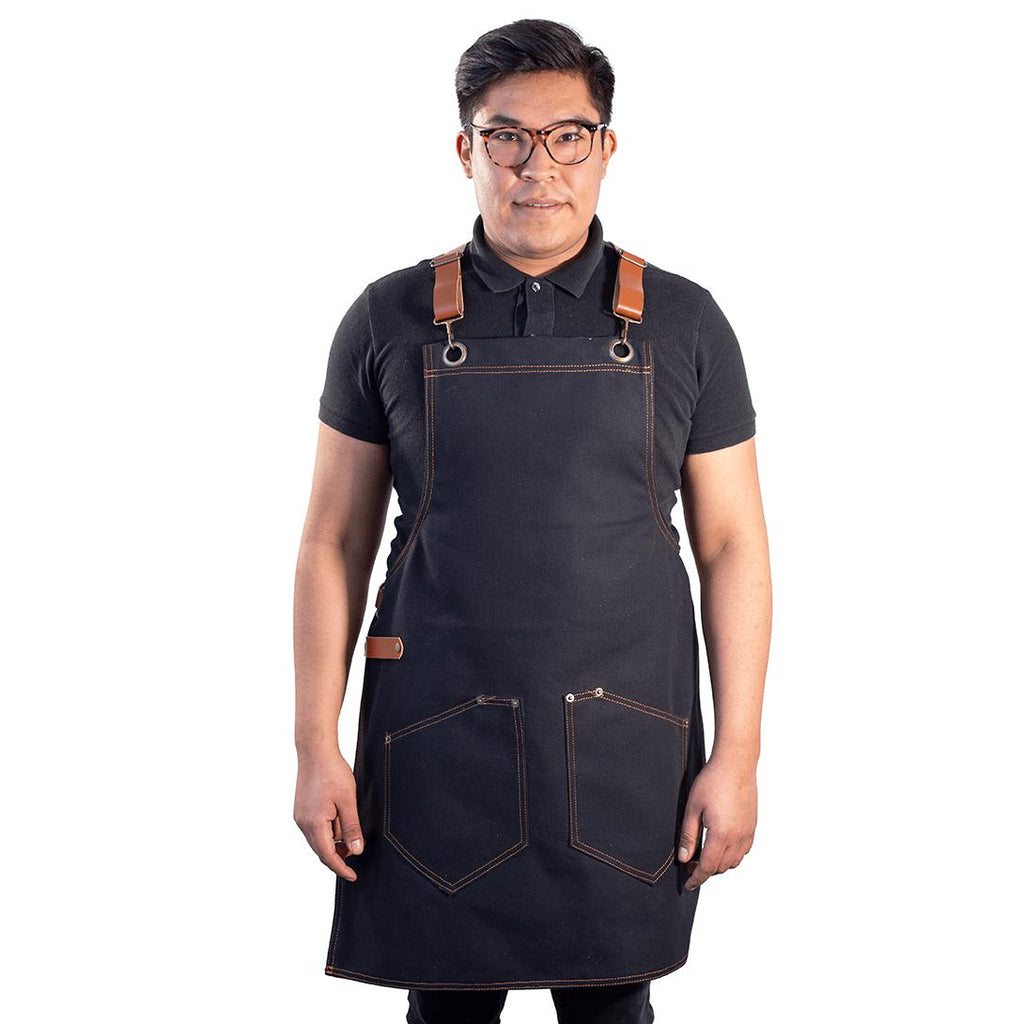 Black grill apron 