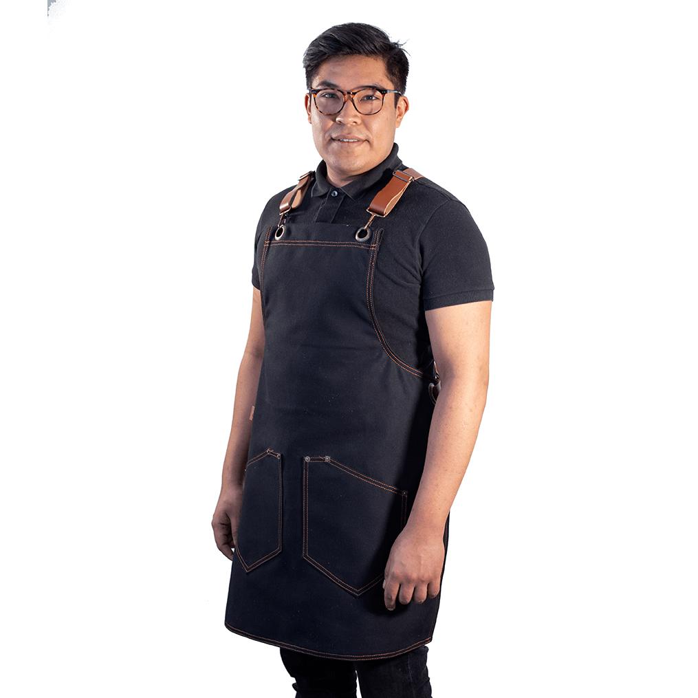 Black grill apron 
